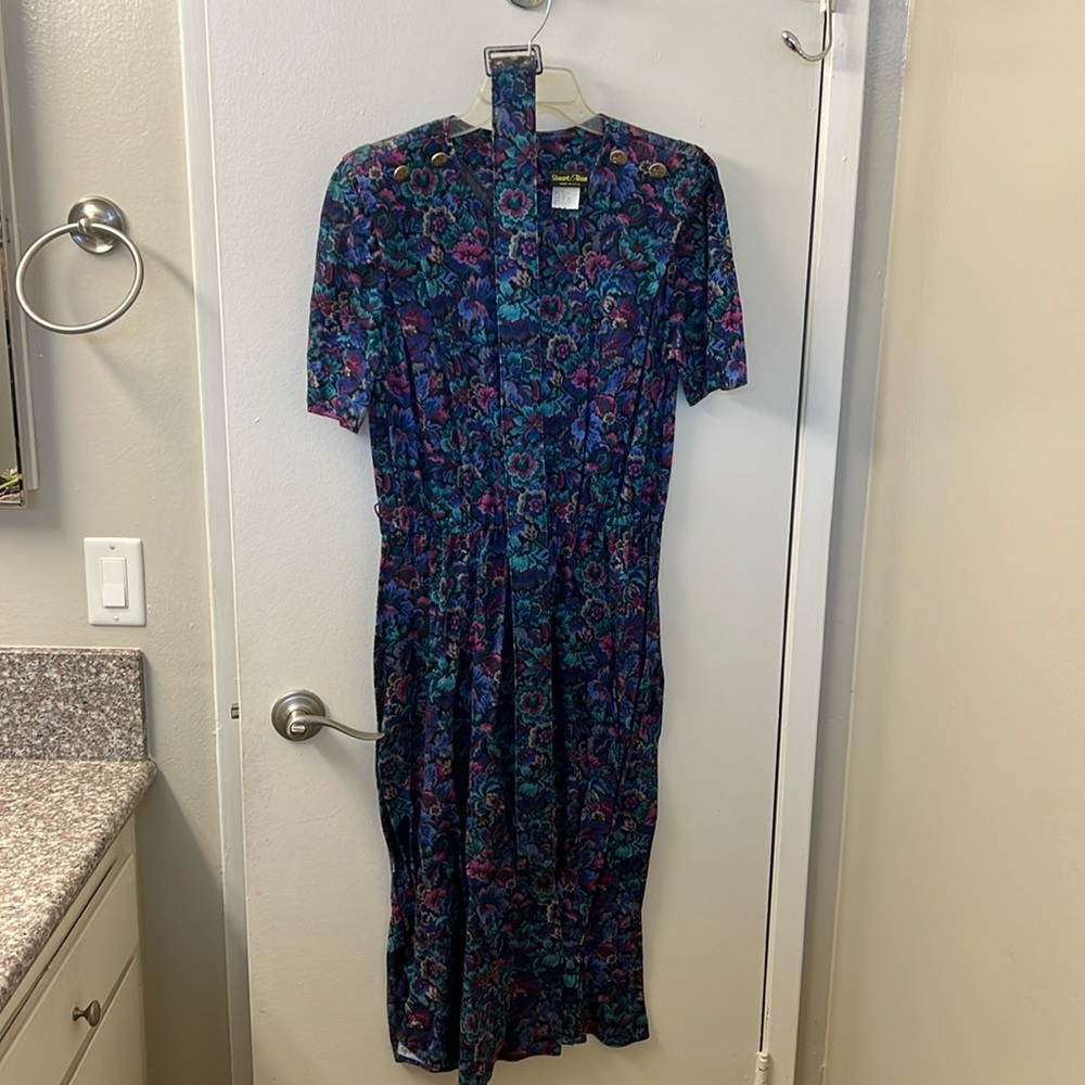 Stuart Alan floral dress with matching belt